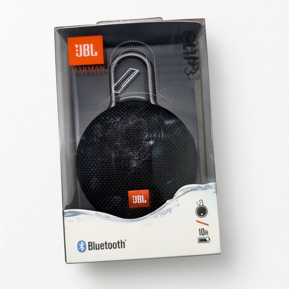 NEW JBL Clip 3 Portable Bluetooth Speaker - Black